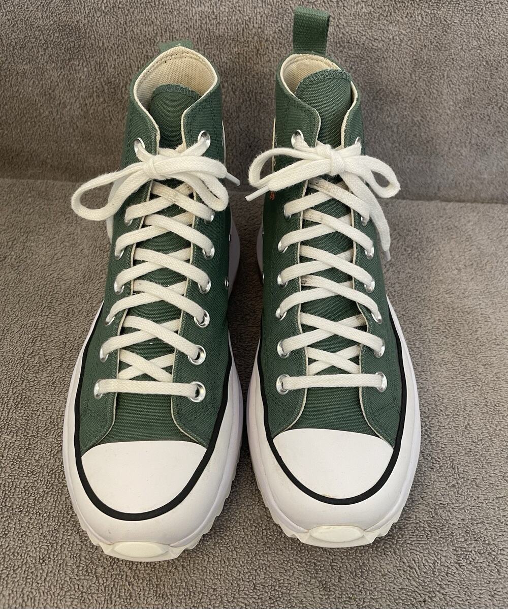 Convers Run Star Hike Platform Green Women’s Size Sneakers